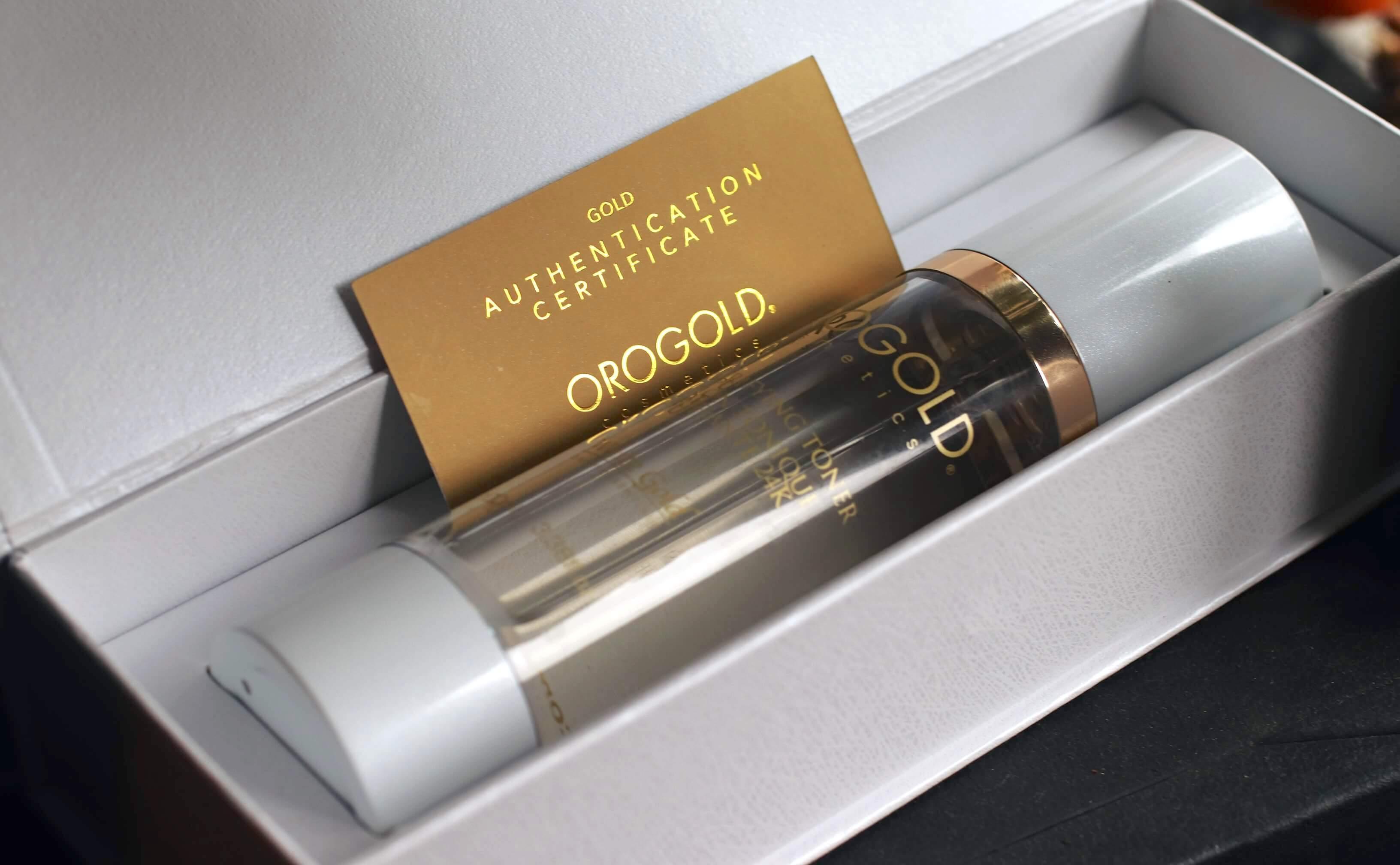 OROGOLD 24K White Gold Purifying Toner review