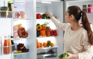 woman fridge