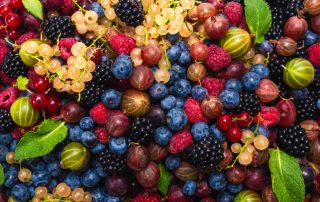 Different colorful berries